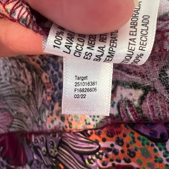 Women’s Coral Reef scallop edge wrap top- Kika Vargas x Target - purple -m - Picture 8 of 9